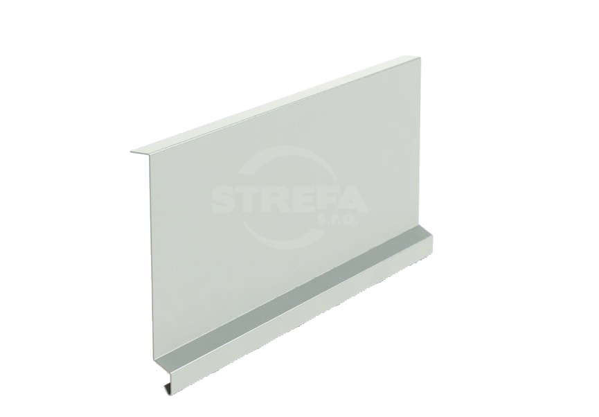 Listas de beiral sob a telha de borda