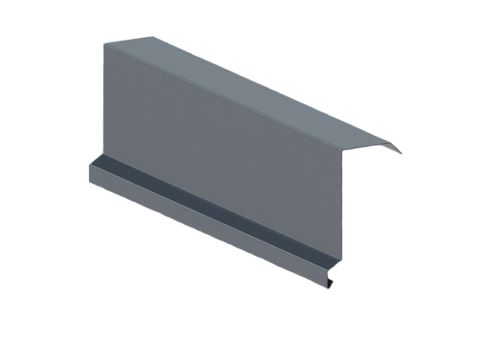 Barra de vento superior RŠ 333, Prefalz liso, Antracite P.10 RAL 7016