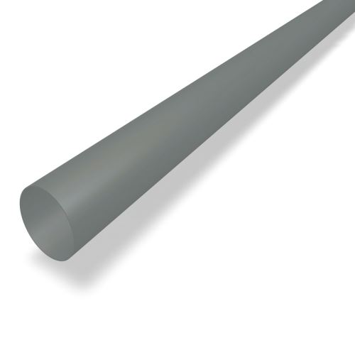 PREFA Condutor de alumínio Ø 80 mm, comprimento 3M, Cinza claro P10 RAL 7005