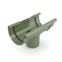 BRYZA Calha de plástico Ø 125/90 mm, Verde RAL 6020