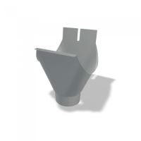 PREFA colector de alumínio Ø 125/100 mm, Cinza claro P10 RAL 7005