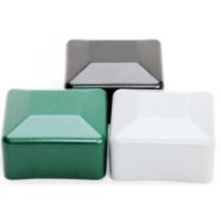 Tampa para postes quadrados 80x80mm, verde / embalagem 10 unid.