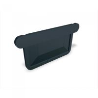 Tampa de calha retangular PREFA em alumínio, largura 120 mm, Antracite P10 RAL 7016 Tampa de calha retangular PREFA em alumínio, largura 120 mm, Antracite P10 RAL 7016