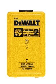 DeWALT Conjunto de brocas Extreme SDS-Plus para alvenaria, concreto (7 unid.) DT9701