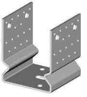 Elemento de ancoragem com furos 12-63/90x80 ZB / pacote 1 unid.