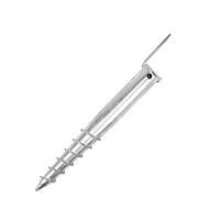 Parafuso de solo tipo L 80x80x700 Zn - Embalagem 1 peça