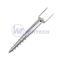 Parafuso de solo ajustável 80-170x700 Zn - Embalagem 1 peça