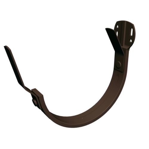 PREFA gancho de calha romano/de frente Ø 150 mm, Castanho noz P10 RAL 8019