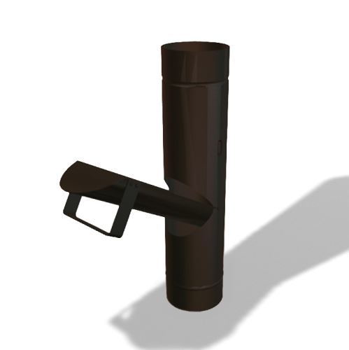 PREFA válvula para água da chuva, Ø 100 mm, Castanho noz P10 RAL 8019