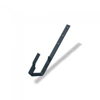 PREFA gancho de calha em alumínio reto para calha retangular, largura 86 mm, Antracite P10 RAL 7016 PREFA gancho de calha em alumínio reto para calha retangular, largura 86 mm, Antracite P10 RAL 7016