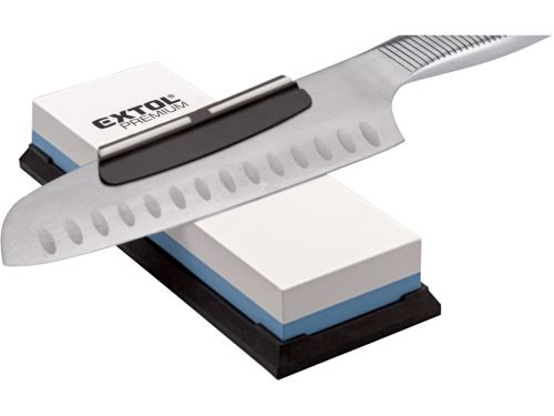 EXTOL PREMIUM pedra de amolar para facas dupla face/combinada, P400/P1000, 180x60x28mm 8855401