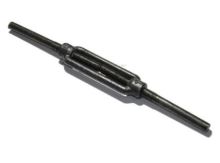 Esticador DIN 1480 para solda M8, preto / embalagem 1 peça